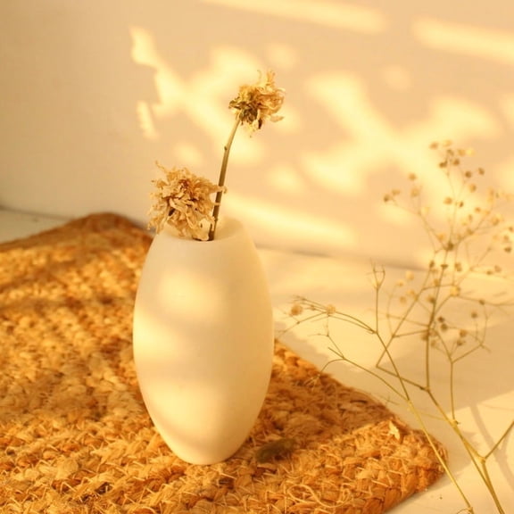 Oval Marble Vase