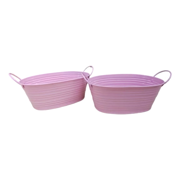 Oval Metal Planter Container With Handles Bucket Suitable For Succulents Indoor Outdoor Garden Wedding Party Decoration