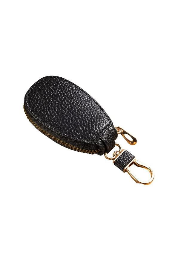 Oval Mini Key Bag Made of Synthetic Leather for Easy Key Organization and Portability