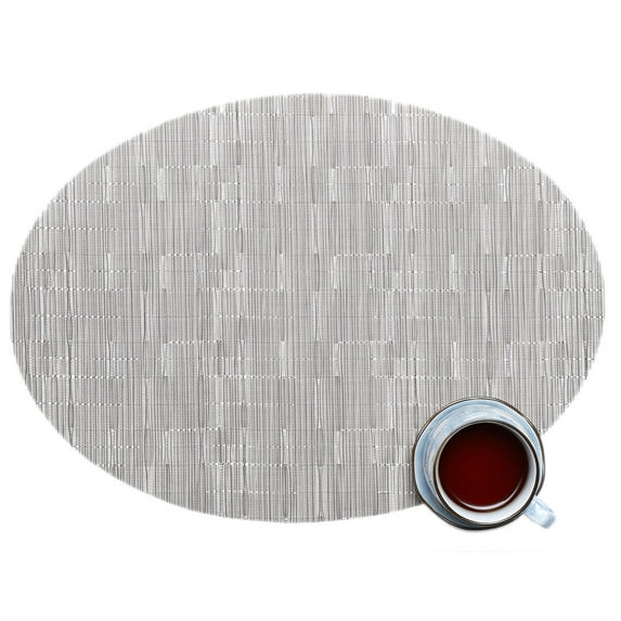 Oval PVC Placemat Non-Slip Plastic Table Mat Water-proof Plate Dish Pads Coaster Kitchen Bar Accessories