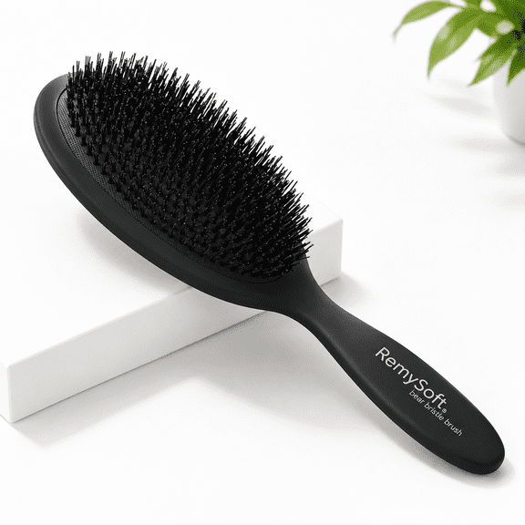Oval Paddle Hair Brush for Extensions Weaves Wigs with Nylon and Pure Bristles