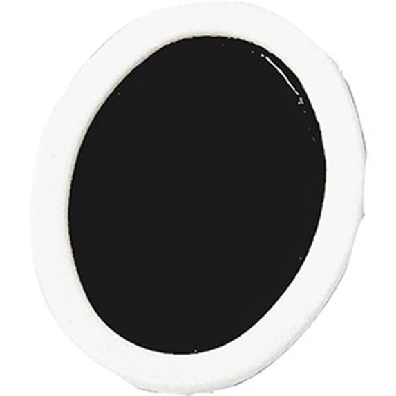 Oval-Pan Refill Watercolor, Black - Pack of 12