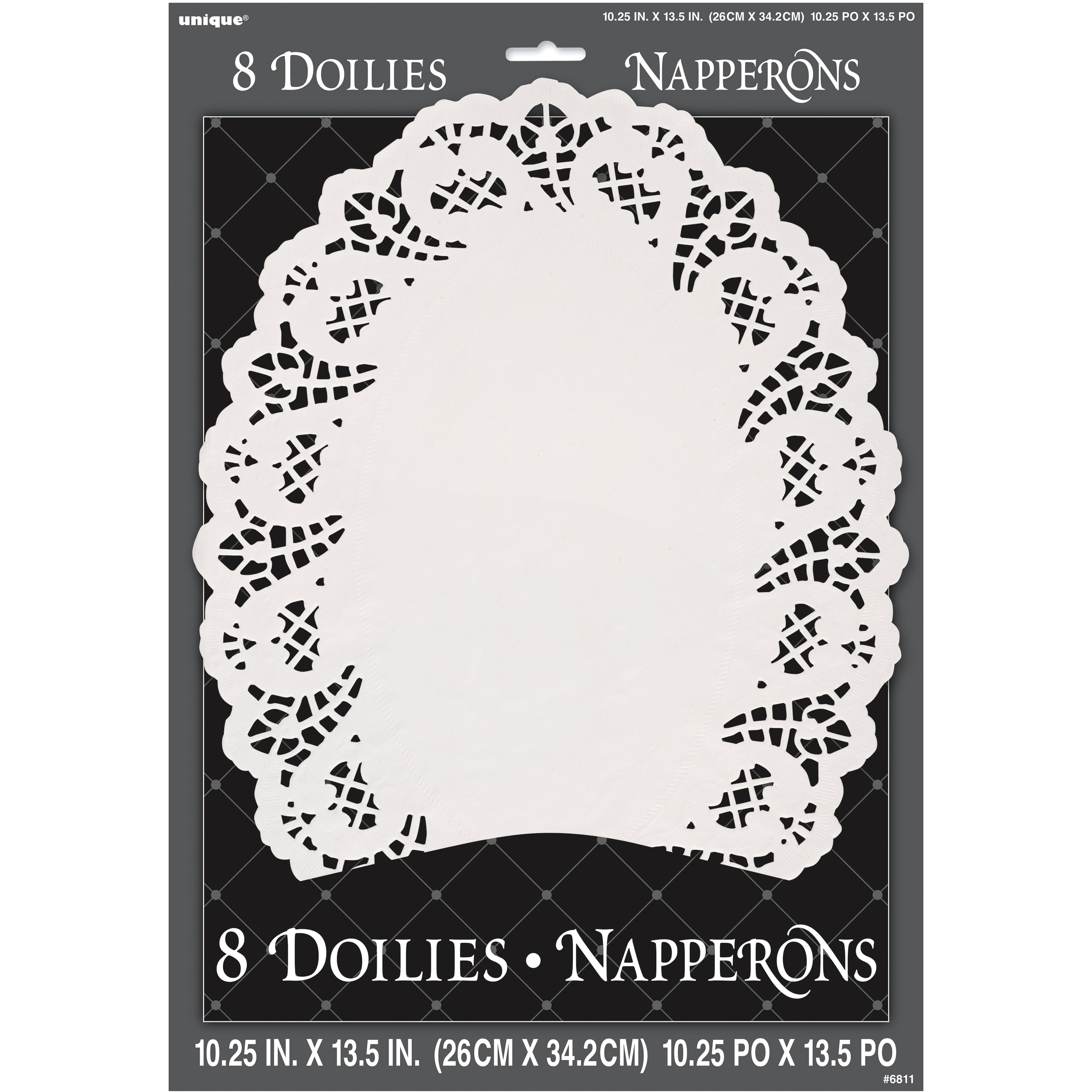 25 white square paper doilies – fort & field