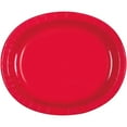 thumbnail image 1 of Oval Paper Plates, 12 in, Red, 8ct, 1 of 2