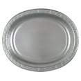 thumbnail image 1 of Oval Paper Plates, 12 in, Silver, 8ct, 1 of 2