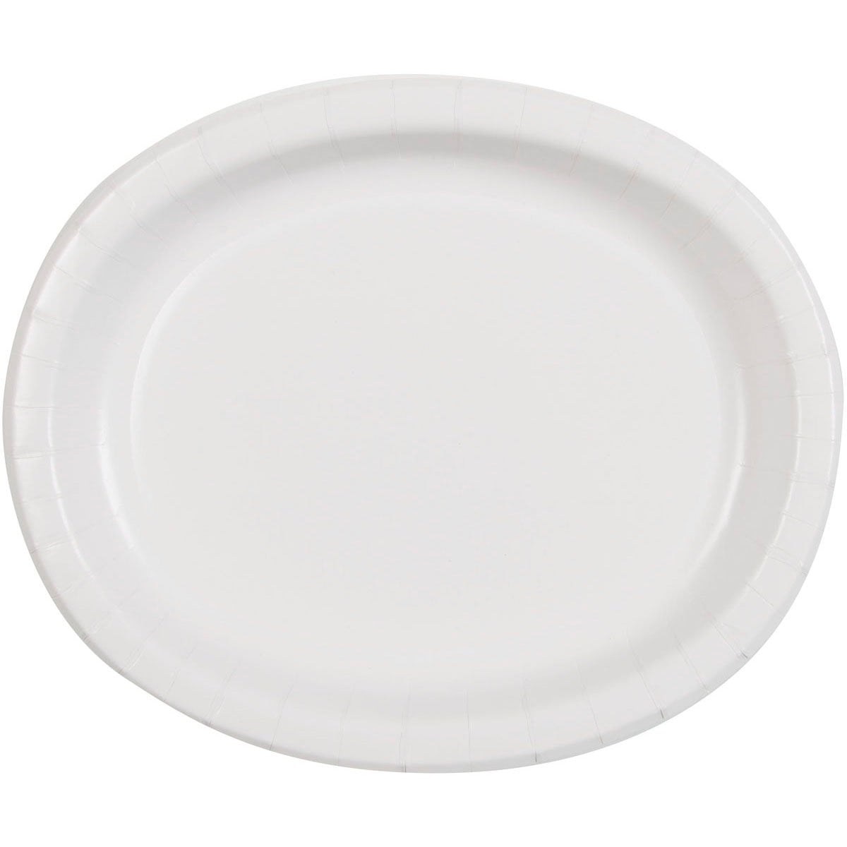 Oval Paper Plates 12 in White 8ct Walmart