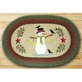 thumbnail image 1 of Oval Patch Rug, Snowman with Crow, 1 of 1