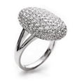 thumbnail image 1 of Oval Pave Set Split Shank Engagament Ring 1.9 Ct Diamond 14K White Gold Over, 1 of 3