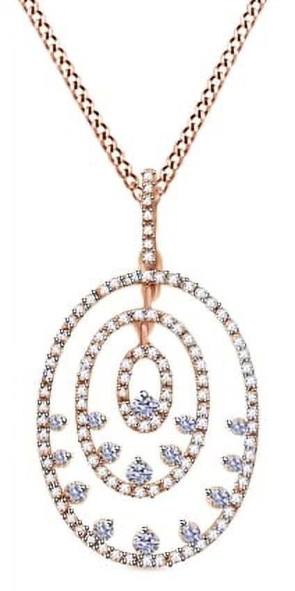 Celovis Jewellery - Darling Heart Frame with 0.005 Ct Diamond Rose Gold  Necklace