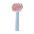 thumbnail image 1 of Oval Pet Slicker Brush with Stainless Steel Pins, Cat Head Design Deshedding Comb for Detangling Dog Fur, Grooming Tool, 1 Pack 7 Inch Blue, 1 of 5