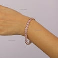 thumbnail image 1 of Oval Pink Sapphire Tennis Bracelet,Wedding For Women,silver Jewelry, Anniversary Gift, 1 of 5