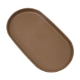 thumbnail image 1 of Oval Plastic Storage Tray for Desserts, Smooth Edge Multi-Purpose Serving Plate, Dinner Tray for Kitchen Organization, Reusable Snack Tray for Home, Easy Clean Food Serving Dish, 1Pcs (Coffee), 1 of 7
