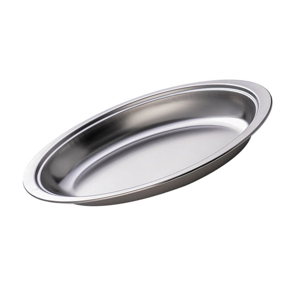Oval Platter Stainless Steel Dinner Plate Elegant Household for Steaming Fish and Serving Appetizers Silver/Gold