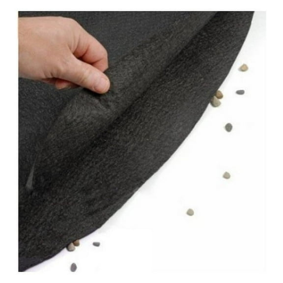 Oval Pool Floor Pad 15' x 30' - Shield Liner Protector for Above Ground Pools - Black Geotextile Pad - Prevents Punctures & Reduces Heat Loss