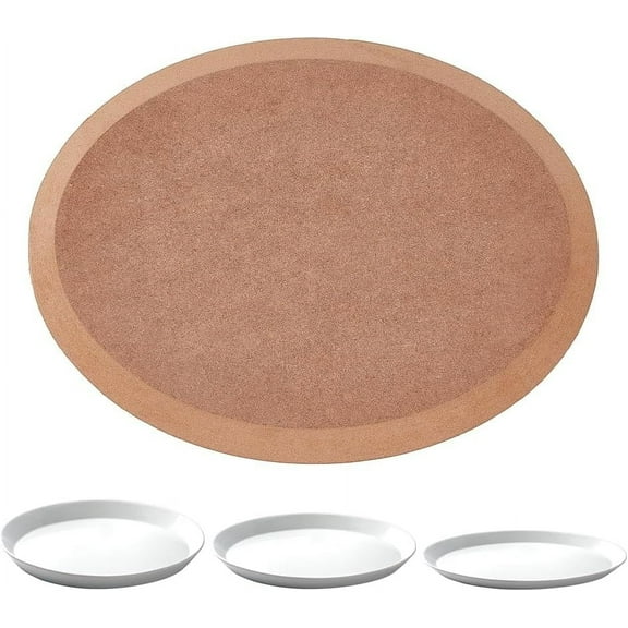 Oval Pottery Tools Ceramic Plate Forming Tool Handbuilding Dish Plate Slump Tool Dish Pottery Tools MDF Density Board for Dish Plate Clay Pottery Supplies 9.8x7.4x0.6" DIY