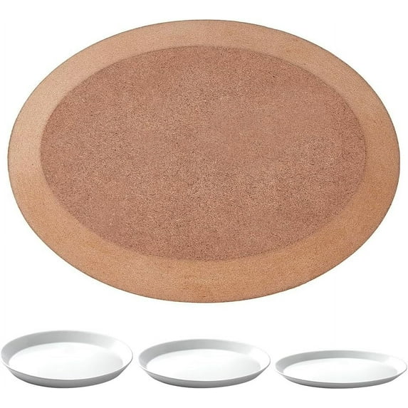 Oval Pottery Tools Ceramic Plate Forming Tool Handbuilding Dish Slump Tool Dish Pottery Tools MDF Board for Dish Plate Clay Pottery Supplies 6x4.3x0.6"