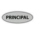 thumbnail image 1 of Oval Principal Sign (Lt Gray) - Medium 2.75x7", 1 of 1