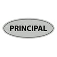 thumbnail image 1 of Oval Principal Sign (Lt Gray) - Small 2x5", 1 of 1