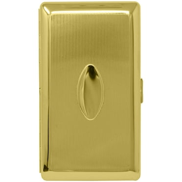 Oval Print Metal-Plated Cigarette Case (Full Pack - 120s Size Cigarettes)