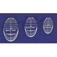 thumbnail image 1 of Oval Quilt Templates 3 Piece Set. 4",5",6"- Multi Purpose 1/4", 1 of 2