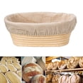 thumbnail image 1 of Oval Rattan Bread Proofing Dough Fermentation Basket with Cloth Cover and Scraper, 1 of 6