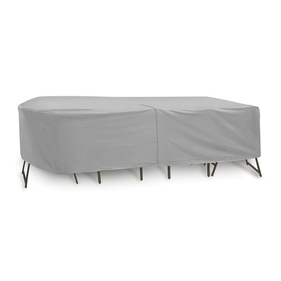 Oval/Rect Table & Chair Cover for 80"-96" table with 6 chairs, 30" height