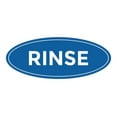 thumbnail image 1 of Oval Rinse Sign (Blue) - Small 2x5", 1 of 1
