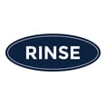 thumbnail image 1 of Oval Rinse Sign (Navy Blue / White) - Medium 2.75x7", 1 of 1
