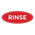 thumbnail image 1 of Oval Rinse Sign (Red) - Small 2x5", 1 of 1