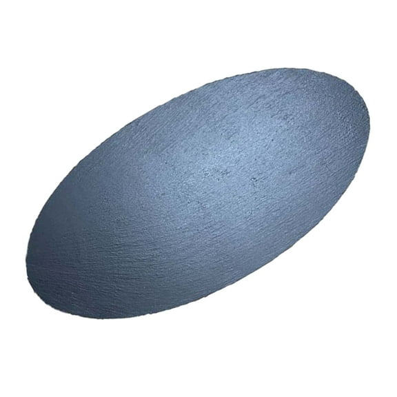 Oval Rock Disc Steak Serving Plate Black Slate Plate Steak Plate Kitchen Supplies