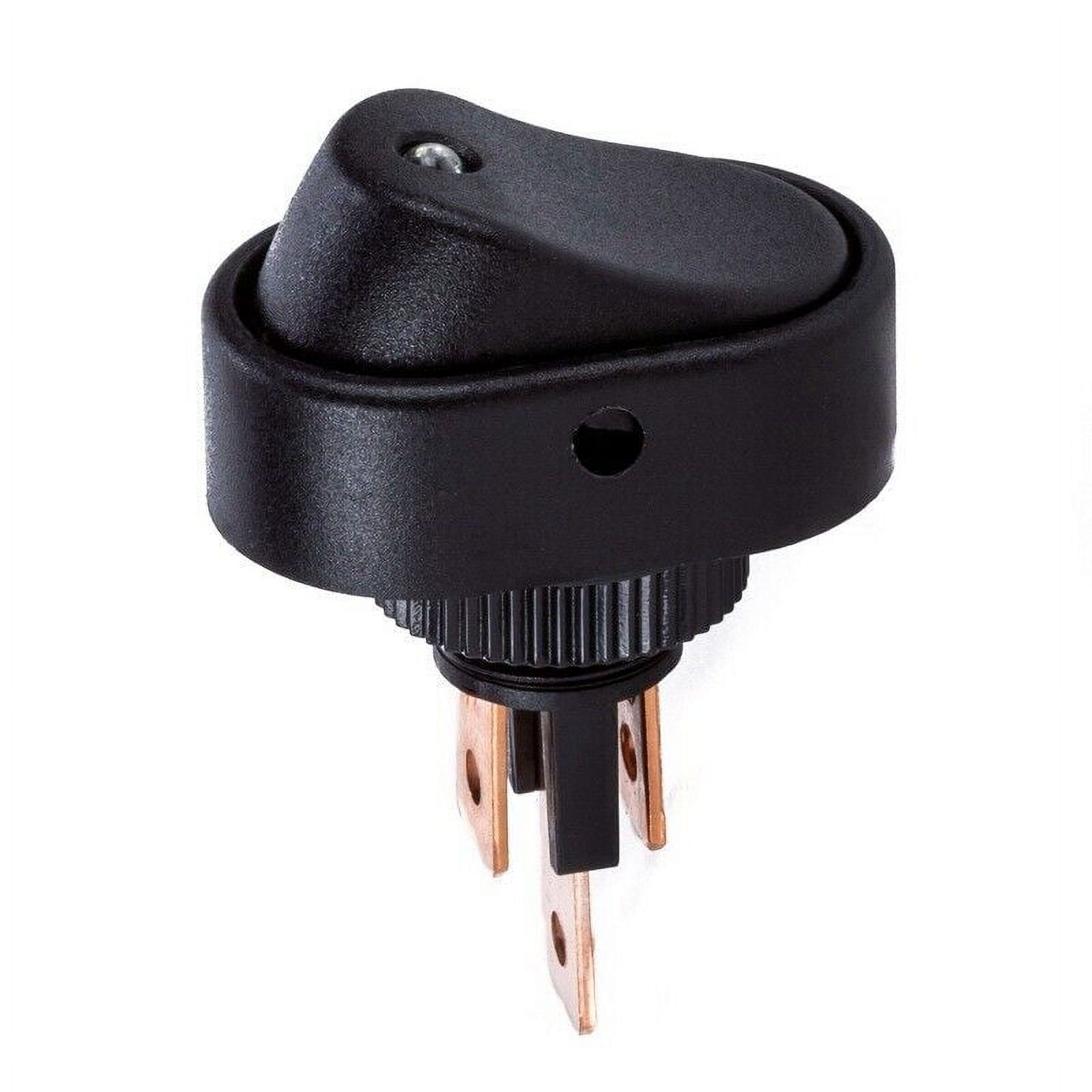 Oval Rocker Switch Blue LED Illumination 12v 3 Pin Universal Power On ...