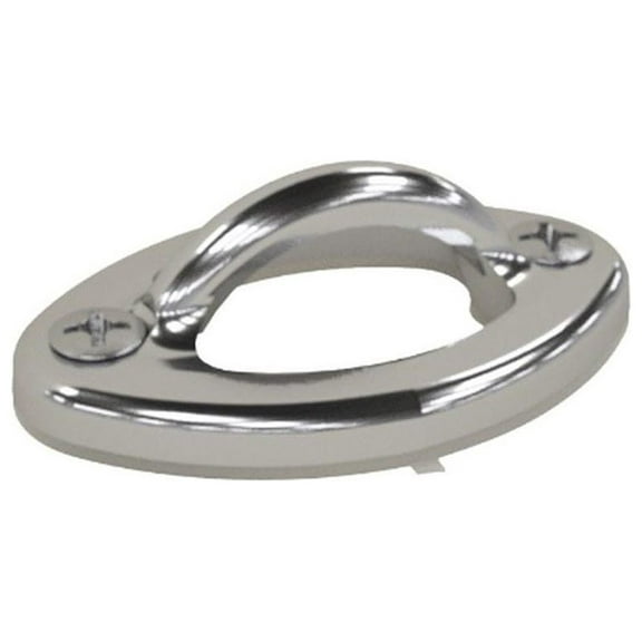 Oval Rope Eyes Flat Pair with Screws and Gasket (Set of 2)