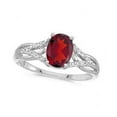 thumbnail image 1 of Oval Ruby and Diamond Cocktail Ring in 14K White Gold (1.52 ctw), 1 of 1