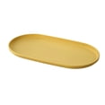 thumbnail image 1 of Oval Serving Tray, Reusable Durable Plastic Tray Food Tray, Serving Platters and Trays for Home Bar Party Cafe Restaurant Entertaining Appetizer Snack Dessert, 1Pc, Multicolor(Yellow,11.8x6.5"), 1 of 9