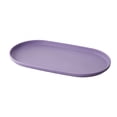 thumbnail image 1 of Oval Serving Tray, Reusable Durable Plastic Tray Food Tray, Serving Platters and Trays for Home Bar Party Cafe Restaurant Entertaining Appetizer Snack Dessert, 1Pc, Multicolor(Purple,11.8x6.5"), 1 of 9