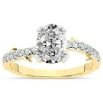 thumbnail image 1 of Oval Shape 3 Carat IGI Certified Lab Grown Diamond Ring | 14K Yellow Gold | Phoebe Twigs Diamond Ring | FG-VS1-VS2 Quality Friendly Diamonds, 1 of 5