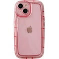 thumbnail image 1 of Oval Shape Clear Camera Lens Protection Soft Compatible with iPhone Case (Pink,iPhone Xr), 1 of 8