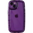 thumbnail image 1 of Oval Shape Clear Camera Lens Protection Soft Compatible with iPhone Case (Purple,iPhone 14 Plus), 1 of 8