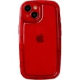 thumbnail image 1 of Oval Shape Clear Camera Lens Protection Soft Compatible with iPhone Case (Red,iPhone 12), 1 of 8