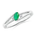 thumbnail image 1 of Oval Shape Green Emerald CZ Diamond Cocktail Band Ring Women 925 Sterling Silver May Birthstone Valentine Day Birthday Gift Gemstone Jewelry, 1 of 5