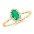 thumbnail image 1 of Oval Shape Green Emerald CZ Diamond Cocktail Band Ring Women 925 Sterling Silver Yellow Gold Plated May Birthstone Wedding Valentines Day Gift Gemstone Jewelry, 1 of 5