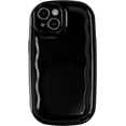 thumbnail image 1 of Oval Shape Solid Color Protection Soft Compatible with iPhone Case (Black,iPhone X/XS), 1 of 8