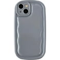 thumbnail image 1 of Oval Shape Solid Color Protection Soft Compatible with iPhone Case (Grey,iPhone Xr), 1 of 8