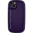 thumbnail image 1 of Oval Shape Solid Color Protection Soft Compatible with iPhone Case (M Dark Purple,iPhone 12), 1 of 13