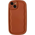 thumbnail image 1 of Oval Shape Solid Color Protection Soft Compatible with iPhone Case (M Orange,iPhone 12), 1 of 13