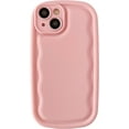 thumbnail image 1 of Oval Shape Solid Color Protection Soft Compatible with iPhone Case (M Pink,iPhone 13 Pro), 1 of 13