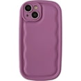 thumbnail image 1 of Oval Shape Solid Color Protection Soft Compatible with iPhone Case (M Purple,iPhone 13 Pro Max), 1 of 13