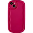 thumbnail image 1 of Oval Shape Solid Color Protection Soft Compatible with iPhone Case (M Red,iPhone 15 Plus), 1 of 13