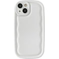 thumbnail image 1 of Oval Shape Solid Color Protection Soft Compatible with iPhone Case (M White,iPhone 12 Pro), 1 of 13