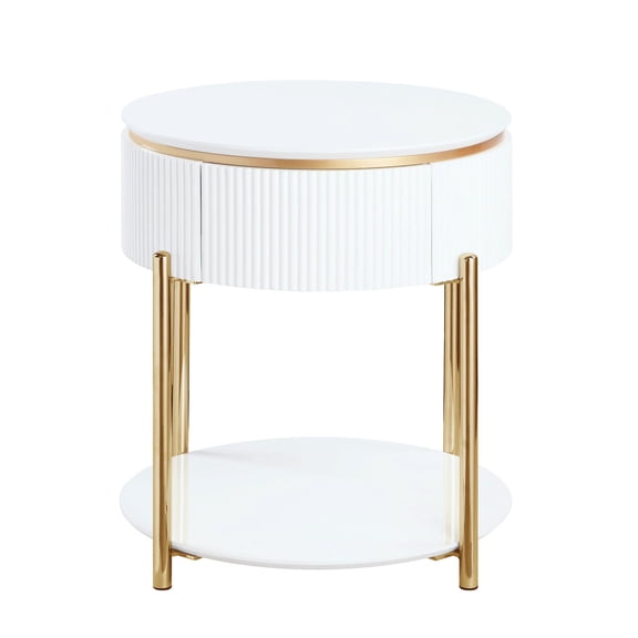 Oval Shape Uniqueness / Organize Small Things / Composite Wood Table